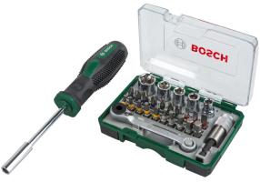 Отвертка "BOSCH" 27пр. биты+головки  2607017331