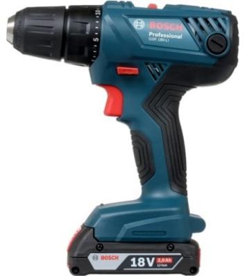 Аккумуляторный шуруповерт "Bosch" GSR 180-LI 2,0А 54Нм 06019F8180