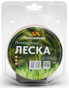 Леска "VILLARTEC" 15 м 2,4 мм, квадрат 224015244