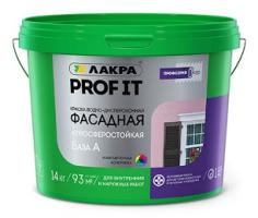 Краска фасадная Лакра PROF IT База А 25кг