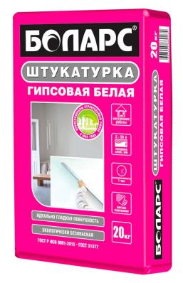 Штукатурка гипсовая БОЛАРС (белая) 20кг