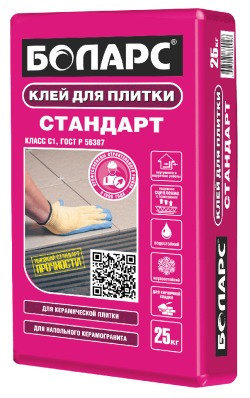 Клей для плитки БОЛАРС 
