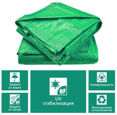 Тент-полотно "Stayer Profi" из ткан. полимера плотн.90 г/м3, с люверсами, водонепроницаемый, 4мх5м