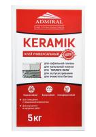 Клей УЦЕНКА плиточный KERAMIK универсальный для керамогр. ADMIRAL 5кг