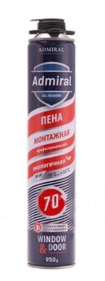 Пена монтажная 65 ADMIRAL 850мл проф.всесезон. -10гр