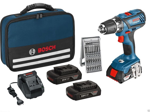 Аккумуляторный шуруповерт "Bosch" GSR 18 VE-2-LI Plus 1,5А 63Нм 9E6 101+3 аккум. в подарок