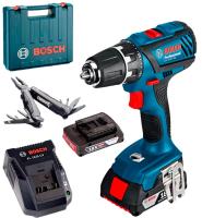 Аккумуляторный шуруповерт "Bosch" GSR 18 VE-2-LI Plus 2,0А 63Нм 9E6 120(990 K9S)