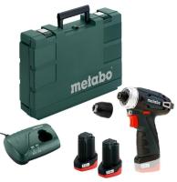 Аккумуляторный шуруповерт "Metabo" PowerMaxx BS 10,8 3х2,0 600080960