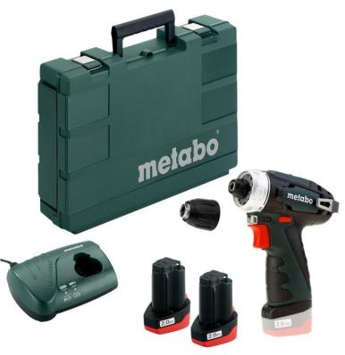 Аккумуляторный шуруповерт "Metabo" PowerMaxx BS 10,8 3х2,0 600080960
