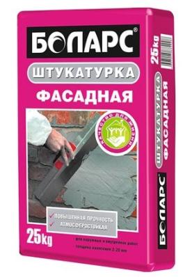 Штукатурка фасадная БОЛАРС серая (25кг.)
