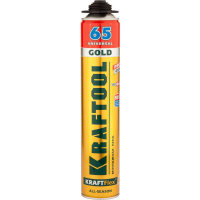 Пена монтажная "Kraftool" GOLD65 850мл -10+25 с увел. выходом пистолет 41194