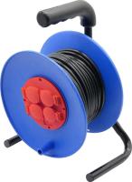 Удлинитель силовой на катушке GLANZEN 4 гн. ПВС 3х2,5 IP44 арт. ЕC-50-011